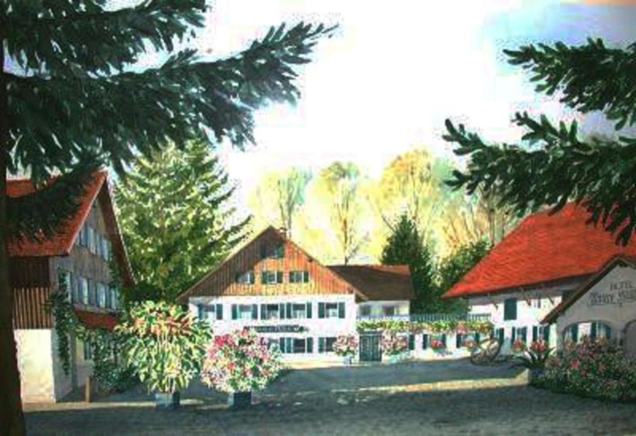 Hotel "Untere Muehle" Schwabmuhlhausen エクステリア 写真